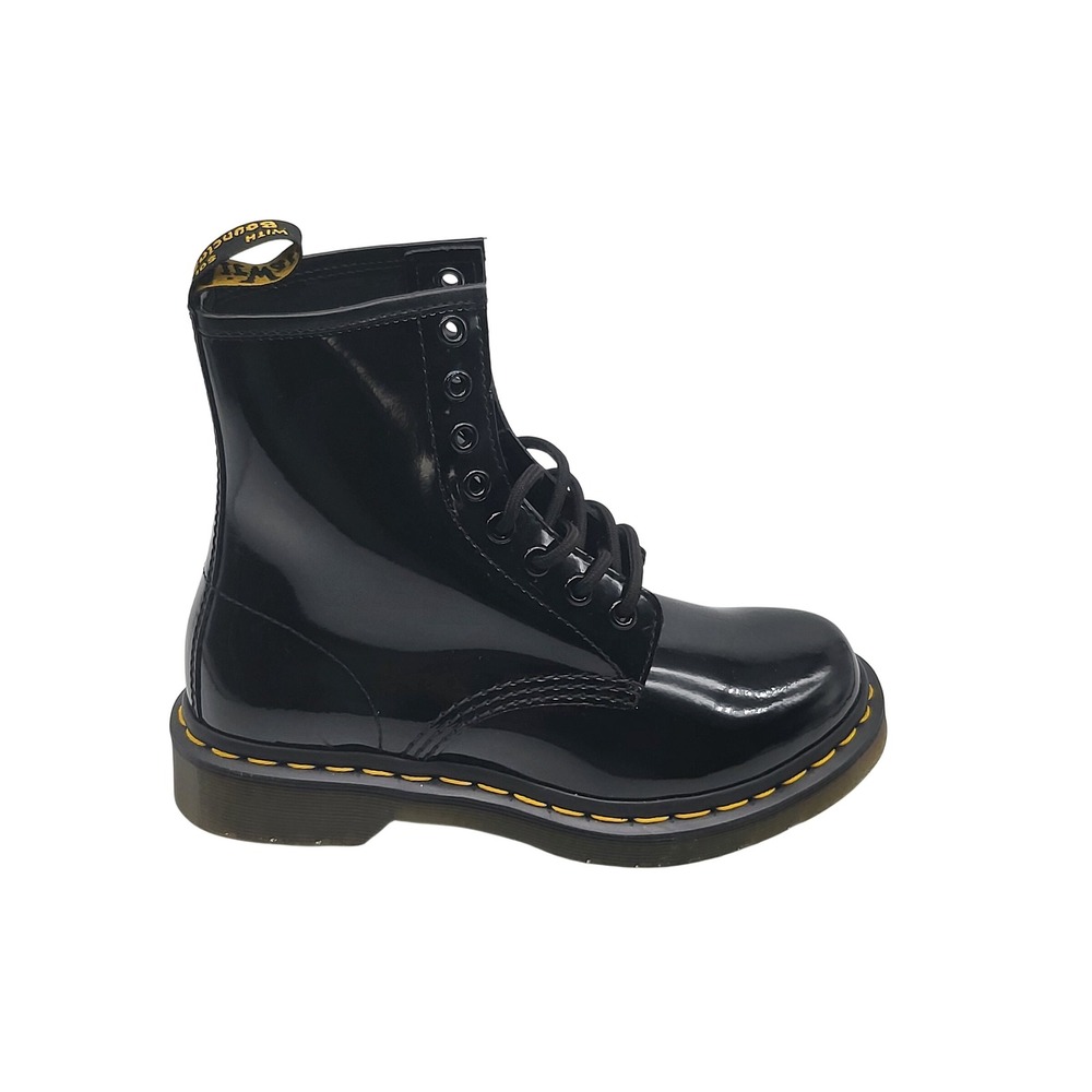 Dr Martens 1460 Patent Leather Black‎ Combat Boots Women US Size 5 UK 3 EU 36